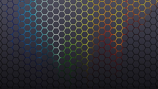 抽象的なパターン六角形テクスチャハニカム背景1920x1080抽象的なテクスチャHDアート、抽象、パターン、 HDデスクトップの壁紙 HD wallpaper