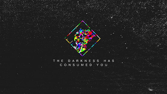 Die Dunkelheit hat dich verzehrt digitale Tapete, Typografie, Grunge, Destiny (Videospiel), HD-Hintergrundbild HD wallpaper