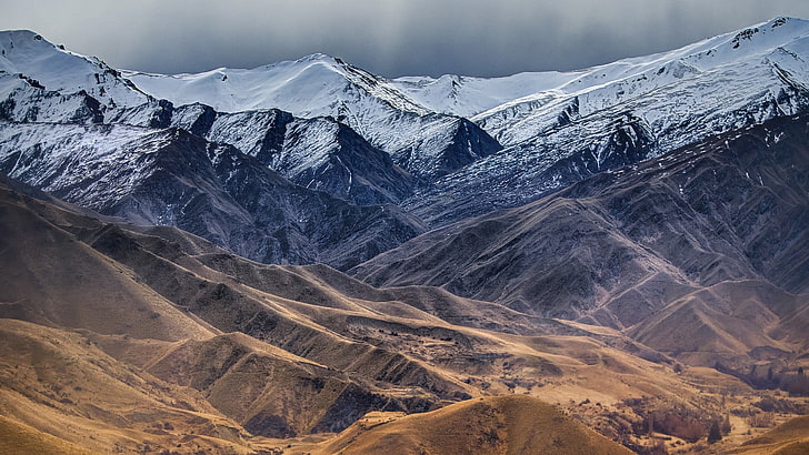 جبل ثلجي خلال النهار ، المناظر الطبيعية ، الجبال ، الطبيعة، خلفية HD
