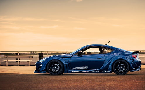 niebieski Nissan GT-R, samochód, Toyota, Toyota GT86, Tapety HD HD wallpaper
