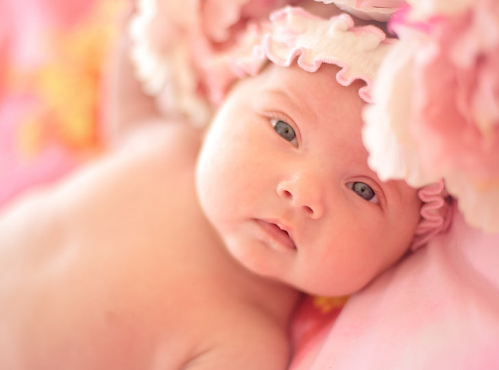 Cute Newborn Baby Girl - Sofia, Cute, Girl, Baby, Pink, Digital, Newborn, HD  wallpaper | Wallpaperbetter