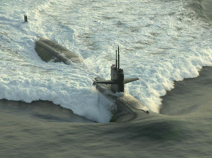 sottomarino, militare, veicolo, Sfondo HD