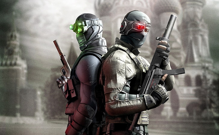 Tom Clancy's Splinter Cell Conviction, two soldier game characters digital wallpaper, Games, Splinter Cell, tom clancy's splinter cell conviction, HD wallpaper