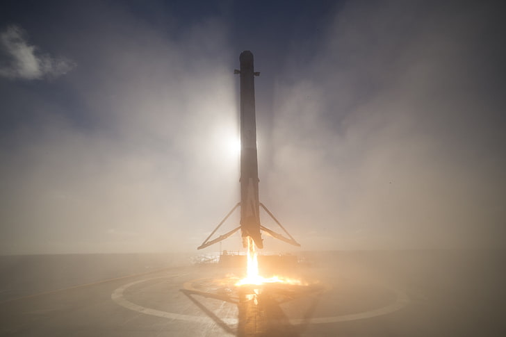 SpaceX, кацане Iridium-1, ракета, HD тапет
