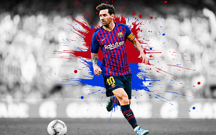 Fotboll, Lionel Messi, FC Barcelona, HD tapet