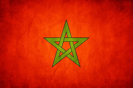 Flaggor, Marockos flagga, HD tapet HD wallpaper