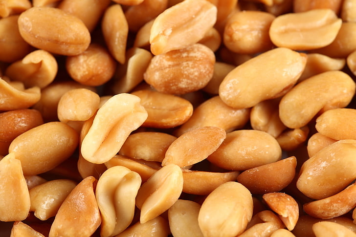 Erdnüsse, Erdnüsse, Nüsse, lecker, Essen, HD-Hintergrundbild