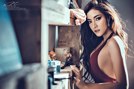 Koko Rosjares, asiatica, thailandese, modella, Koson Mio, donna, Sfondo HD HD wallpaper