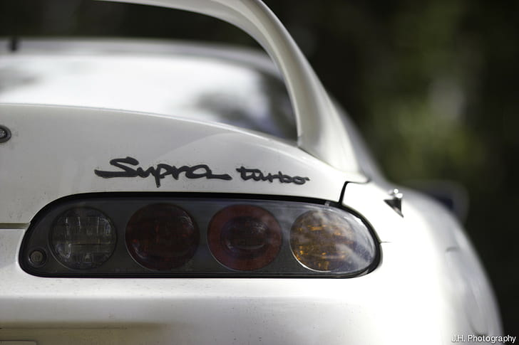 carro, Toyota, Supra, Toyota Supra, lanternas traseiras pretas, HD papel de parede