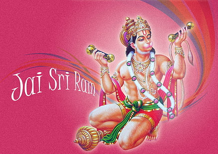 Senhor Hanuman, Deus Ilustração de Hanuman, Deus, hindu, hanuman, senhor, HD papel de parede HD wallpaper