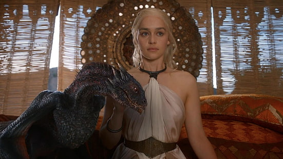 إميليا كلارك ، برنامج تلفزيوني ، Game Of Thrones ، Daenerys Targaryen ، إميليا كلارك، خلفية HD HD wallpaper