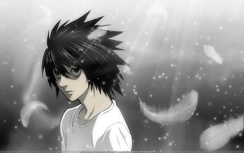 anime, Anime Boys, Death Note, Lawliet L, Fondo de pantalla HD HD wallpaper