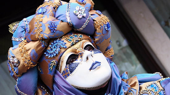 Máscara Veneciana, Venecia, Carnaval, Máscara, Veneciana, Fondo de pantalla HD HD wallpaper