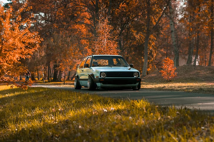 autumn, static, stance, golf 2, static drop, mk2, stance nation, autmn, lowdaily, HD wallpaper