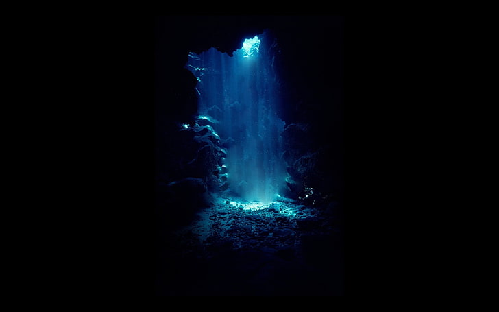 błękitna jaskinia, podwodne, morze, jaskinia, Tapety HD