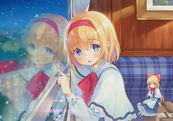 Anime, Touhou, Alice Margatroid, Shanghai Doll, HD-Hintergrundbild