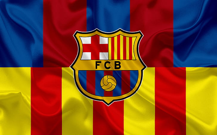 Футбол, ФК Барселона, лого, HD тапет
