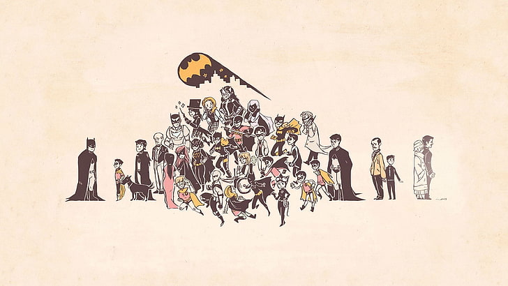 anime character illustration, Batman, HD wallpaper