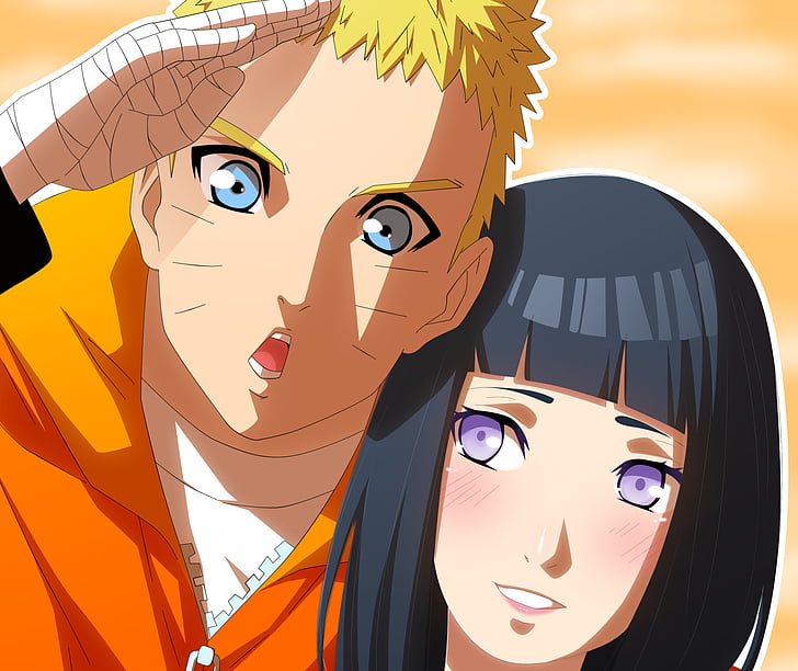 L'anime, Naruto, Hinata Hyūga, Naruto Uzumaki, Fond d'écran HD