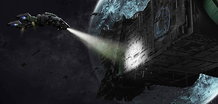 Star Trek Borg Cube, science fiction, artwork, HD wallpaper