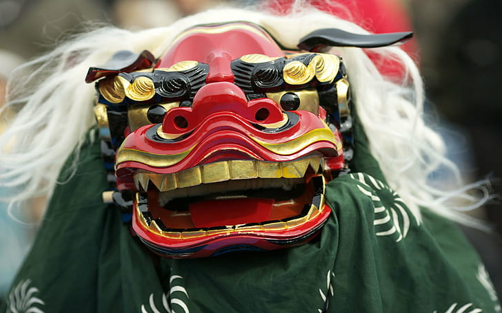 culture, dragon, heritage, japan, landmark, mask, modern, nation, oriental, traditional, HD wallpaper