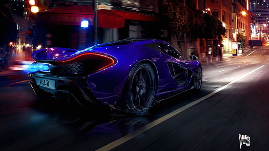 coupé sport bleu, voiture, McLaren P1, Fond d'écran HD HD wallpaper
