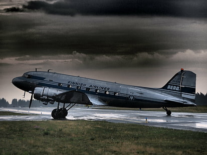 самолети, самолет, самолет, армия, DC 3, Дъглас, самолет, транспорт, САЩ, HD тапет HD wallpaper