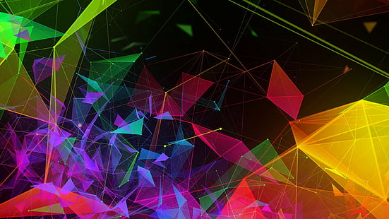 Razer Phone 2, abstract, colorful, HD, HD wallpaper HD wallpaper