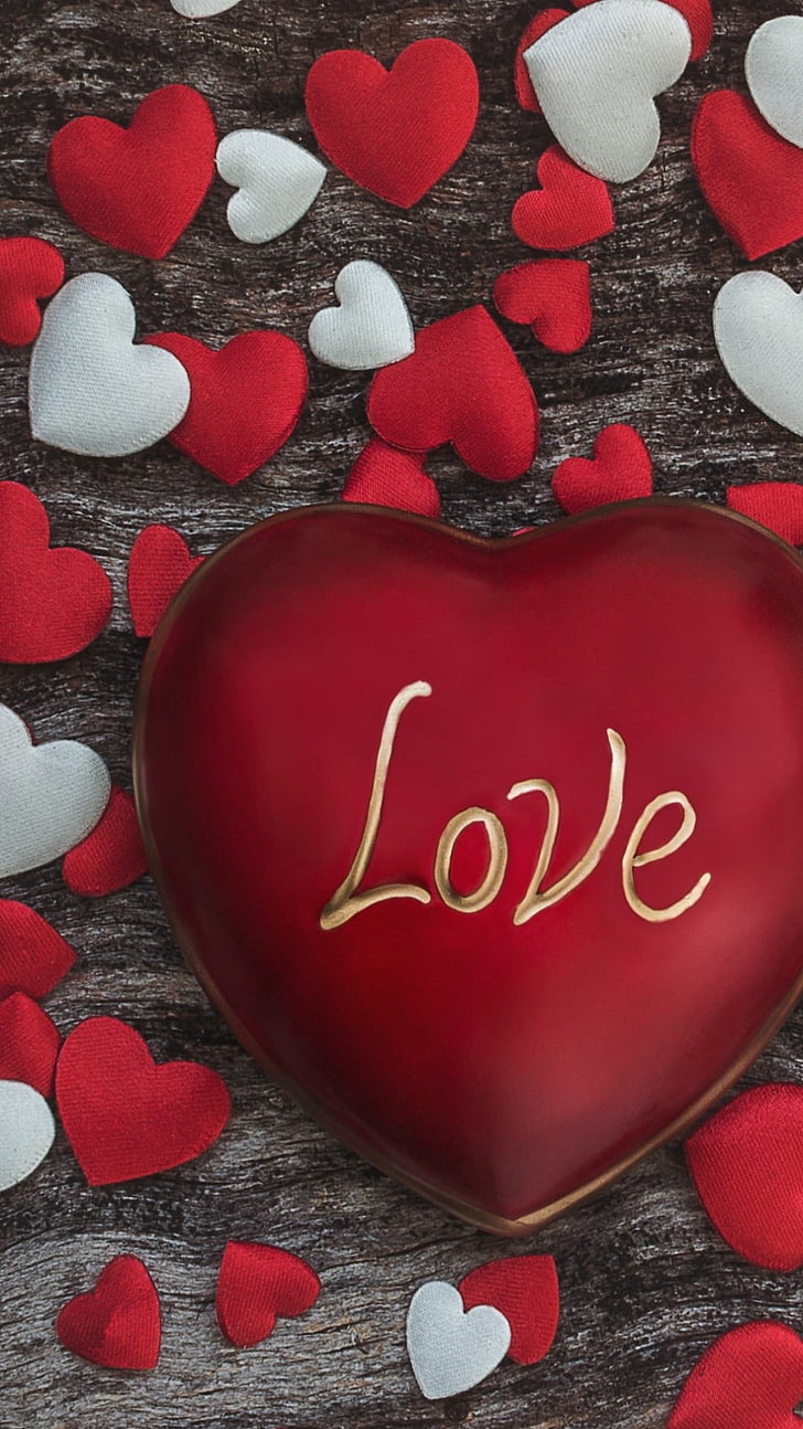 Valentine Red And White Heart, rotes Herzausschnitt-Papierlos, Festivals / Feiertage, Valentine Day, Festival, Herz, Feiertag, Valentinstag, HD-Hintergrundbild, Handy-Hintergrundbild