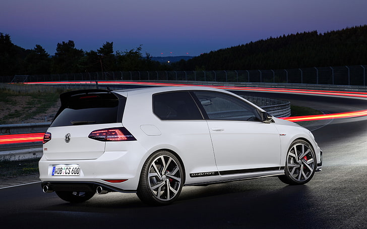car, Long Exposure, Race Tracks, vehicle, Volkswagen Golf GTI, HD wallpaper