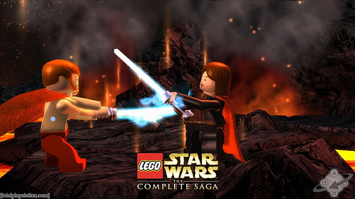 Lego Star Wars complete saga wallpaper, Star Wars, LEGO, LEGO Star Wars, video games, HD wallpaper