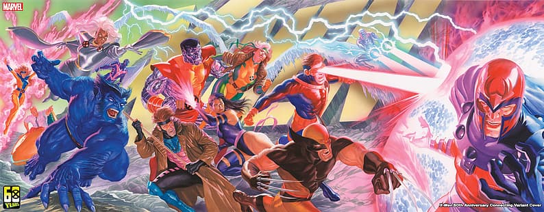 مارفيل كوميكس ، إكس مين ، ماجنيتو ، بطل خارق ، كاريكاتير ، فن فكاهي ، ولفيرين ، سيكلوبس ، جان جراي ، روغ (إكس مين) ، ستورم (شخصية) ، كولوسوس ، بيست (هنري مكوي) ، سيلوك ، مناور ، رجل الثلج ، تشارلز Xavier ، Archangel (Marvel Comics) ، Mutants X-Men ، Mutant ، Brotherhood of Evil Mutants ، Brotherhood of Mutants ، Alex Ross، خلفية HD HD wallpaper