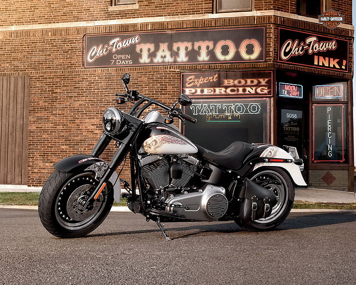 Harley-Davidson, Harley-Davidson Fat Boy, Vélo, Moto, Fond d'écran HD
