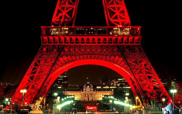 Eiffel Tower at Night, eifel tower, night, eiffel, tower, HD wallpaper
