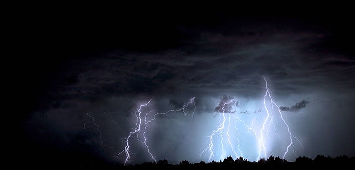 storm, lightning, monsoon, arizona, HD wallpaper