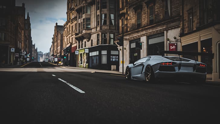Lamborghini, Lamborghini Aventador LP700-4, car, vehicle, Forza, Forza Horizon 4, sports car, Liberty Walk, HD wallpaper