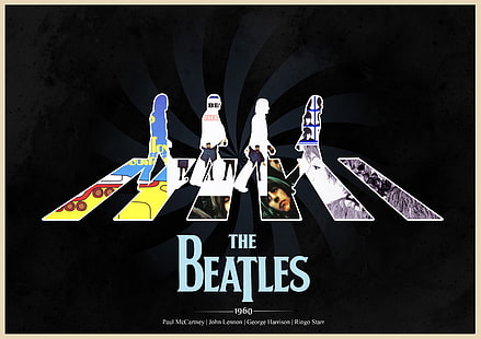 The Beatles Abbey Road tapeter, Abbey Road, The Beatles, Rock, Paul McCartney, John Lennon, albumomslag, Ringo Starr, John Harrison, HD tapet HD wallpaper