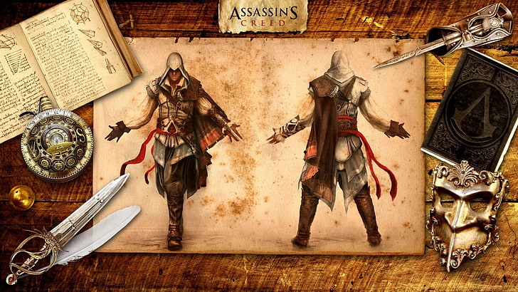 Assassin's Creed painting, Assassin's Creed II, Assassin's Creed, HD wallpaper