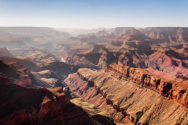 Grand Canyon, Arizona, mountains, canyon, AZ, USA, Arizona, rocks, The Grand Canyon, Grand Canyon, HD wallpaper