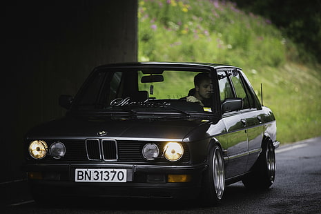 BMW E28, bil, Låg, Problemsolver, Stance, Stanceworks, sommar, HD tapet HD wallpaper