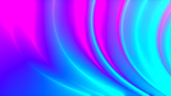 blå, lila, rosa, neon, ljus, plasma, grafik, polynom, HD tapet HD wallpaper