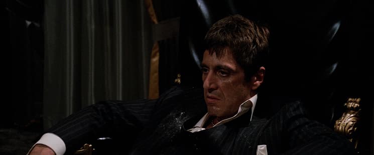 Scarface, Tony Montana, Al Pacino, pria, gambar diam film, film, jas, Wallpaper HD HD wallpaper