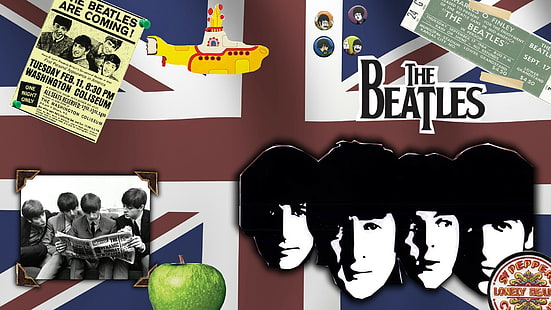 The Beatles HD, музыка, битлз, HD обои HD wallpaper