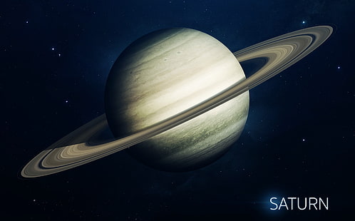 Сатурн, космос, планетарные кольца, планета, Вадим Садовский, космическое искусство, HD обои HD wallpaper
