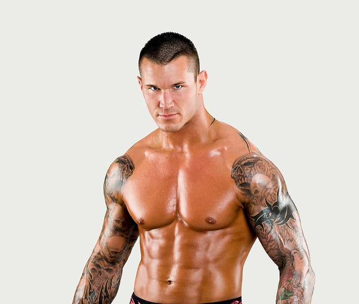 Randy Orton Body, armtatuering, WWE,, tungviktmästerskap, superstjärna, världsmästare, randy orton, HD tapet
