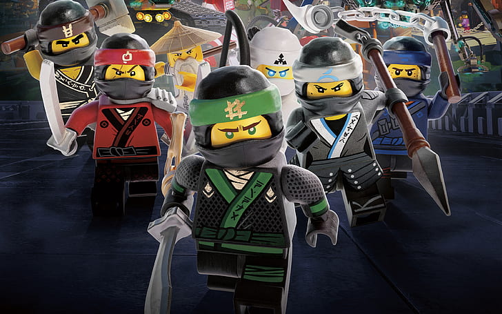 Воины ниндзя The LEGO Ninjago Movie 4K, Фильм, Ниндзя, Лего, Воины, The, Ninjago, HD обои