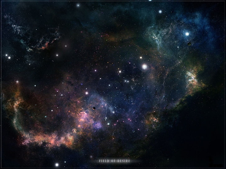 cosmic wallpaper, space, galaxy, nebula, digital art, space art, stars, HD wallpaper