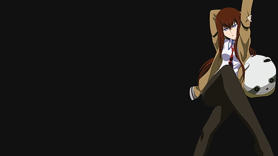Steins; 게이트, 애니메이션 소녀, Makise Kurisu, HD 배경 화면 HD wallpaper