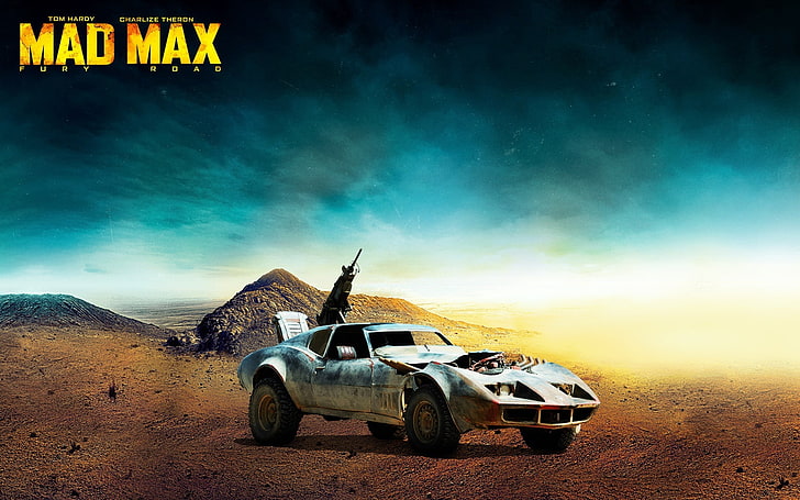 Тапет на Mad Max Fury Road, картечница, кола, постапокалипсис, бъги, Mad Max: Fury Road, HD тапет