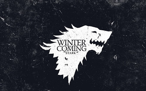 Game of Thrones, House Stark, sigils, Winter Is Coming, HD tapet HD wallpaper
